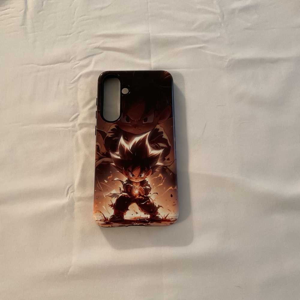 Samsung Galaxy S24P - Anime Character Phone Case - Black and Brown
